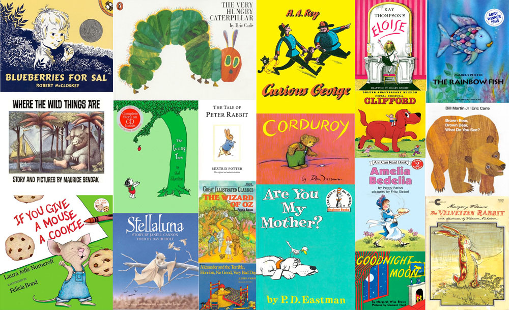 montage of childrens books