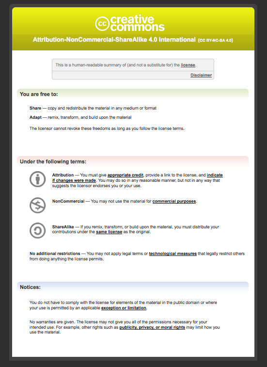 Sharing License SPR