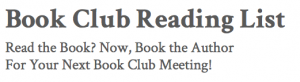 Book Club Reading List