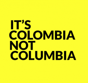 colombia not columbia