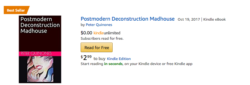 Postmodern Deconstruction Madhouse Best Seller Badge