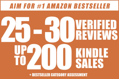 25-30 Reviews + 200 Sales + #1 Category Best Seller List