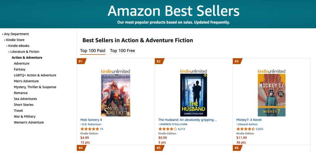 Kindle Best Sellers