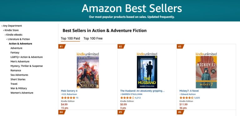 Kindle Best Sellers